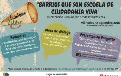 Jornada final Proyecto «Cuéntame Oliver»: Barrios que son escuela de ciudadanía viva. Intervención Comunitaria desde las fortalezas