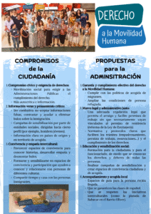 Compromisos y propuestas Derecho a la Movilidad Humana